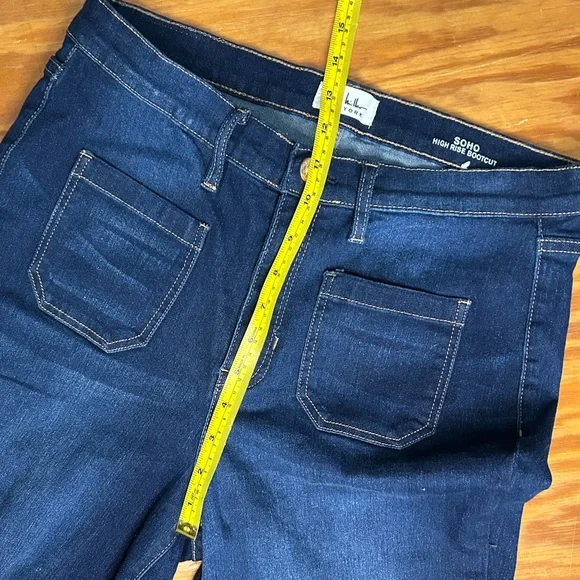 Nicole Miller New York Dark Blue Women's high rise bootcut jeans - Picture 5 of 7